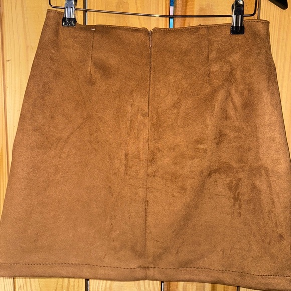 Maurices Brown A-Line Skirt with Front Pockets - Picture 2 of 4